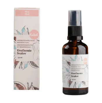 Masážní přípravek Kvitok Masážní olej Uvolnění svalů (50 ml)