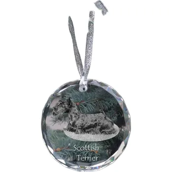 Vánoční ozdoba Hladká Vánoční Koule , Průhledná Vánoční Koule se zvířátky 7 cm 1 ks