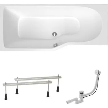 Vana Asymetrická vana Laguna Beáta Plus 160x80 cm akrylát levá SIKOBE1600LAN