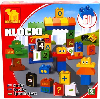 ostatní stavebnice Stavebnice dromedár velké s čísly - 60 dílků