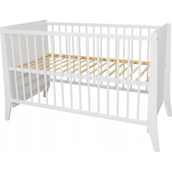 Dětská postýlka Dřevěná postýlka Senmalucha Cosmo 60 x 120 cm bílá