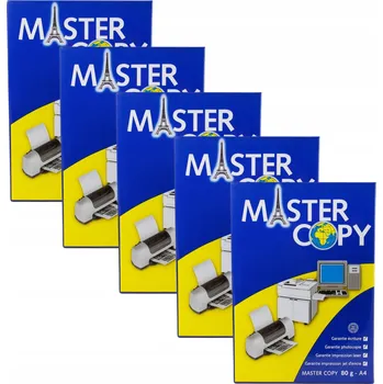 Kancelářský papír Kancelářský Papír MASTER COPY A4 70g 5 balíků (rysů)