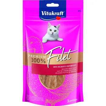 Pamlsek pro kočku Vitakraft CHOVEX Vitakraft Premium Filet Kachní 54g