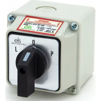 vypínač Vačkový spínač ELS Elektrotechnika LW16 L-0-P 3P OB.