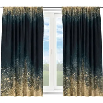 Závěs HOTOVÉ KRÁTKÉ ZÁCLONY NA ŽABKY S ŘASÍCÍ PÁSKOU 140X160 ZÁVĚS DO KUCHYNĚ VZOR 119