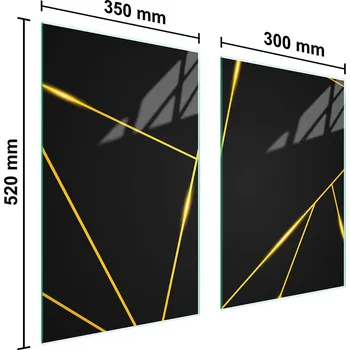 Kuchyňské prkénko Krájecí deska TMK ArtDeko sklo 2 ks