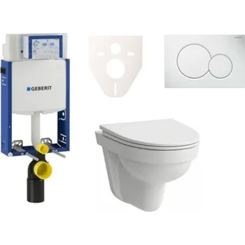 WC sada Cenově zvýhodněný závěsný WC set Geberit k zazdění + WC Laufen Laufen Pro Nordic SIKOGE2H1