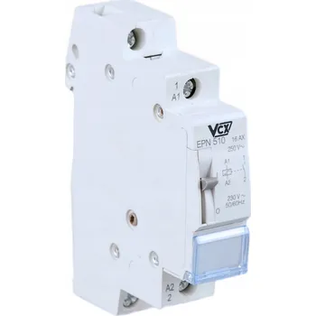 vypínač Impulzní spínač bistabilní relé 16A 230V IP20 na DIN lištu TH35 VCX