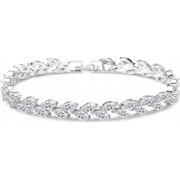 Náramek Náramek stříbrná ocel zirkony svatba křišťály