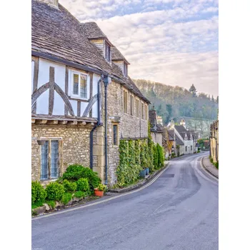 Obraz Plakát Kamenné domky bez rámu 30 x 40 cm