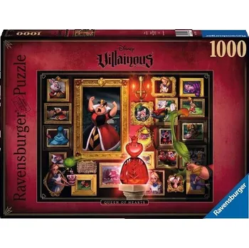 Puzzle Puzzle Ravensburger 1000 dílků Puzzle 1000 Villainous. Srdcová Královna