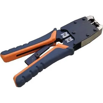 Krimpovací kleště DATACOM Konektorovací kleště L-PROFI 8P+6P OR/BL račna (RJ45,12,11
