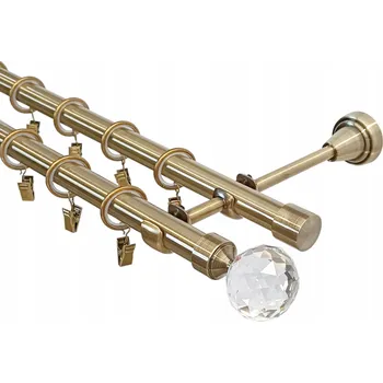 Garnýž dvojitá 19 mm + 19 mm 140 cm