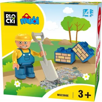 ostatní stavebnice STAVEBNICE MUBI FIGURKA PANÁČEK STAVEBNÍK