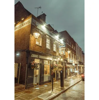 Obraz Plakát Pub King Arms v Greenwich bez rámu 21 x 29,7 cm