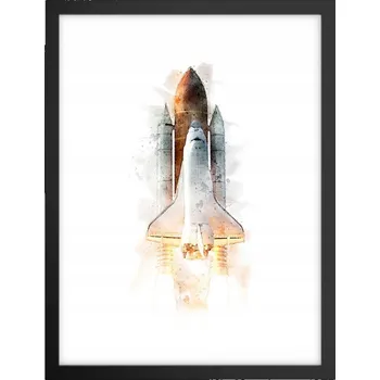 Obraz Obraz plakát v černém rámu do obýváku 30x40 kosmos foto plakáty na zeď