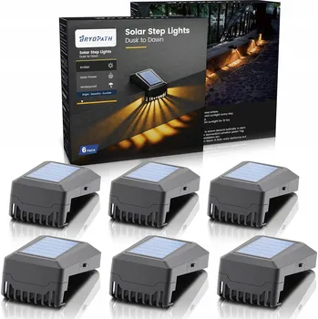 Venkovní osvětlení SOLÁRNÍ TERASOVÉ LAMPY NA SCHODY BRYOPATH SADA 6 KS TEPLÁ BÍLÁ IP65