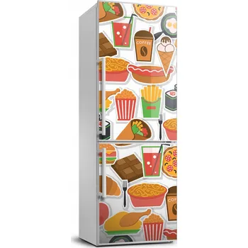 Fototapeta Foto Nálepka na lednici Jídlo fast food 70x190