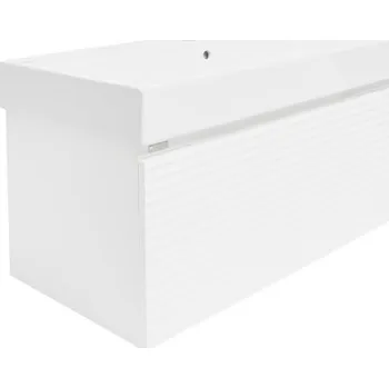 Koupelnový nábytek Koupelnová skříňka s umyvadlem Naturel Savona 98x43x44,8 cm bílá lesk SAVONA100BISAT