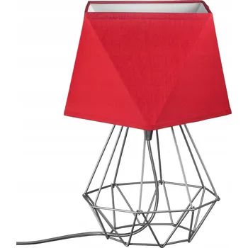 Lampička Stolní lampa Ledigo Loft červená, šedá 60 W