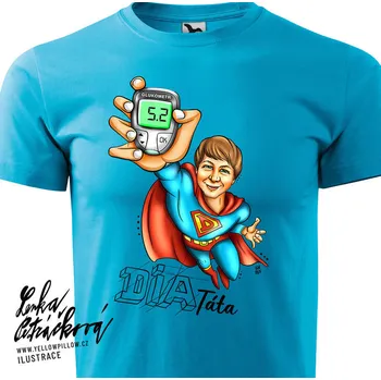 DIA triko Dia táta vel. S, tyrkys, pánské