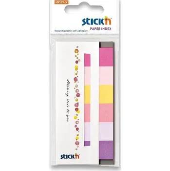 Samolepící bloček Hopax Stick'n - samolepicí papírové záložky - 6 × 30 lístků, Spring