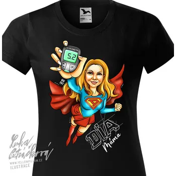 DIA triko Dia máma vel. M, černá, dámské