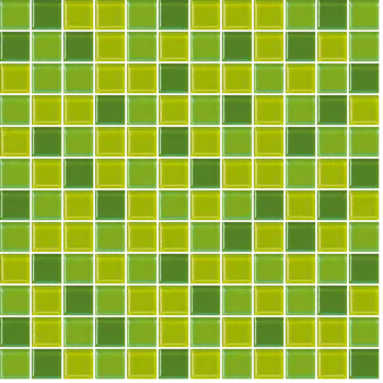 Obklad Skleněná mozaika Premium Mosaic zelená 30x30 cm lesk MOS25MIX4