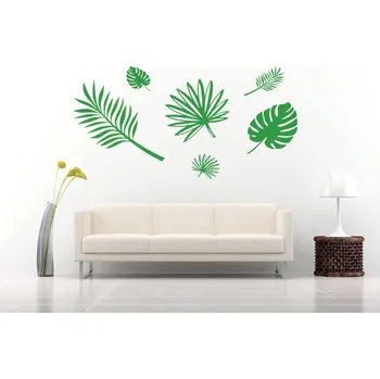 Samolepící dekorace Samolepka Na Stěnu Listy Kapradí Monstera