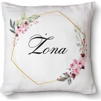 Obraz Pohodlný foto polštář s dekorativním s potiskem jako dárek 40x40 cm - Manželka