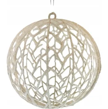 Vánoční dekorace VÁNOČNÍ KOULE NA VÁNOČNÍ STROMEK BÍLÁ
