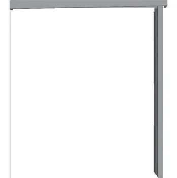 Posuvný systém na tunel Naturel pro dveře 70 cm šedá matná POSUVNTSM70