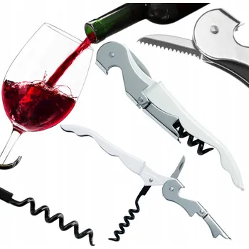 Otvírák Multifunkční otvírák na víno a pivo, robustní kovový vývrtka