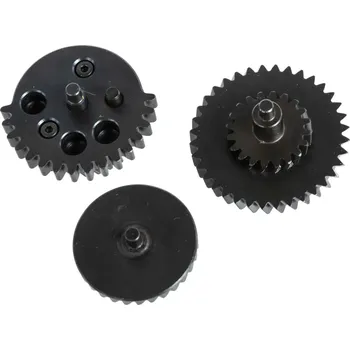 CNC ocelový set ozubených kol V2/V3 - 16:1, šikné ozubení, Specna Arms