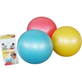 Gymnastický míč Míč overball, dlouhá zátka, fialová, 23 cm