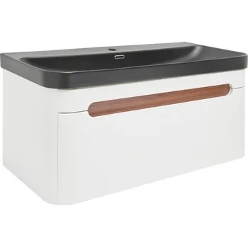 Koupelnový nábytek Koupelnová skříňka s umyvadlem SAT Fusion 97,5x43x45 cm bílá matná mat SATFUSION100WBKM