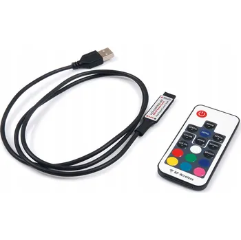 LED páska RF-RGB-17-5V USB rádiový ovladač pro RGB LED pásky