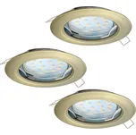 Eglo 94238 - SADA 3x LED Podhledové svítidlo PENETO 3xGU10-LED/3W/230V