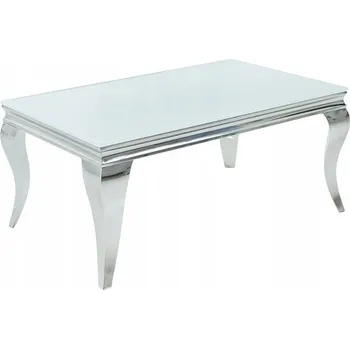 Konferenční stolek Konferenční stolek Modern Barock obdélníkový 100 x 60 x 45 cm bílý