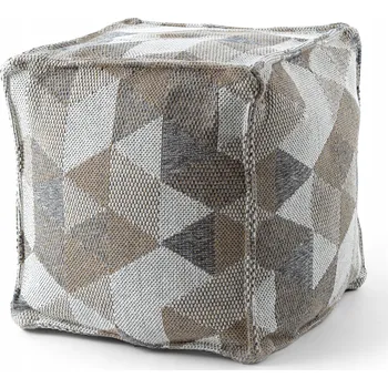 Taburet Bavlněná Taburet Podnožka čtverec 50x50 BOHO #D659