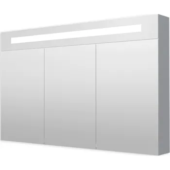 Koupelnový nábytek Naturel Iluxit 120x75 cm MDF šedostříbrná