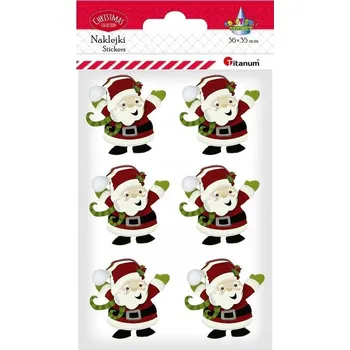samolepka SAMOLEPKY 3D SAMOLEPKY - MIKULÁŠOVÉ, 9 KS, TITANUM