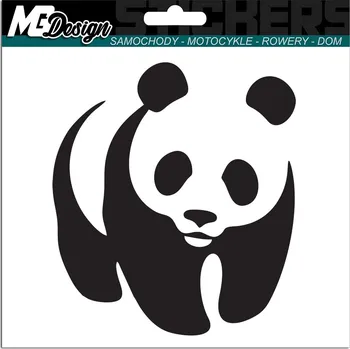 Samolepicí dekorace na vozidlo SAMOLEPKA PANDA MEDVĚD na auto 22x18cm