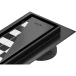 MEXEN - Flat M13 odtokový žlab 2v1 120, černý 1710120