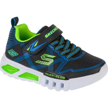 Chlapecká obuv Černo-modré chlapecké svítící tenisky Skechers Flex-Glow 90542L-BBLM Velikost: 33