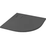 CERSANIT - SET B453 SPRCHOVÁ VANIČKA ČTVRTKRUH TAKO SLIM 90x4 GRAY MAT + SIFON S932-160