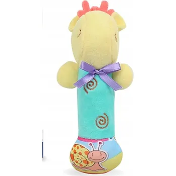 Plyšové chrastítko, Baby Giraffe - modré