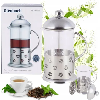 Konvice na čaj KONVICE na čaj kávu , French Press, 800ml, OFENBACH