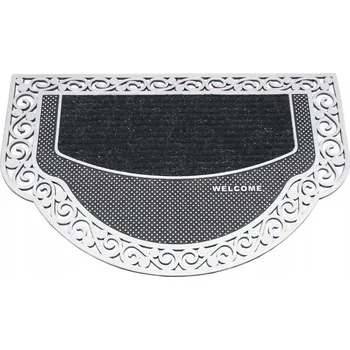 Rohožka GUMOVÁ ROHOŽKA PŘED DVEŘE VENKOVNÍ VNITŘNÍ VSTUPNÍ ČERNÁ 45X70