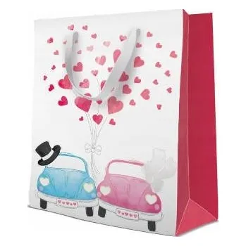 Dárková taška Dárková taška Auta Srdce Valentýn DÁREK